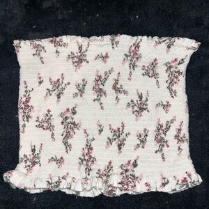 Strapless crop top